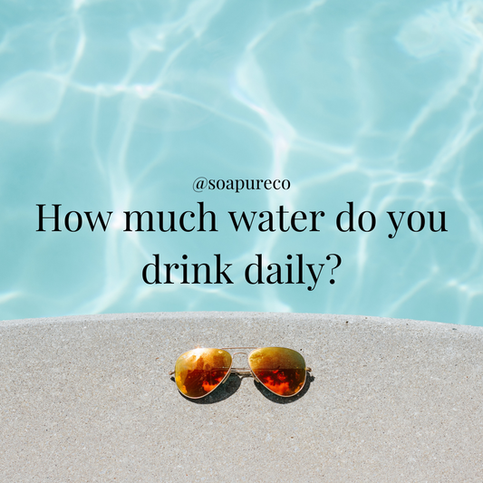 How much water do you drink daily? Photo by Soapure LLC 